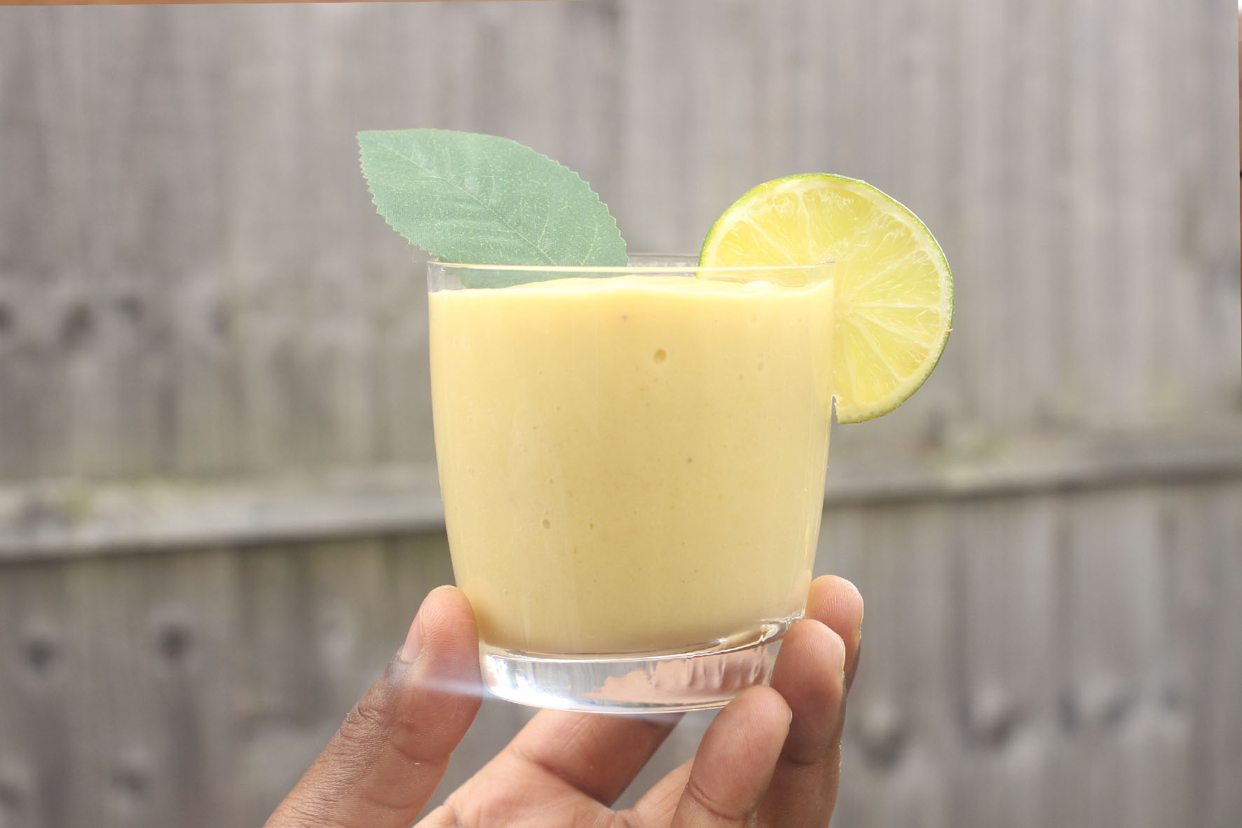 Mango and banana smoothie