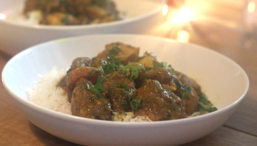 Curry Chicken with Coconut rice
