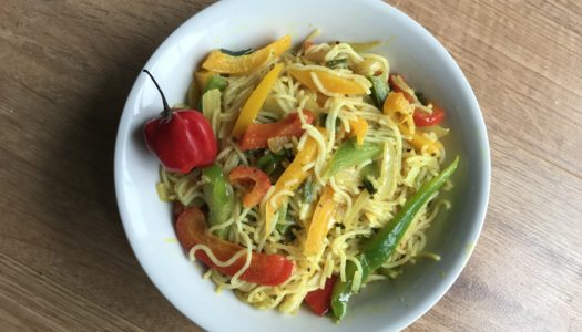 Spicy Vegetable curry noodles