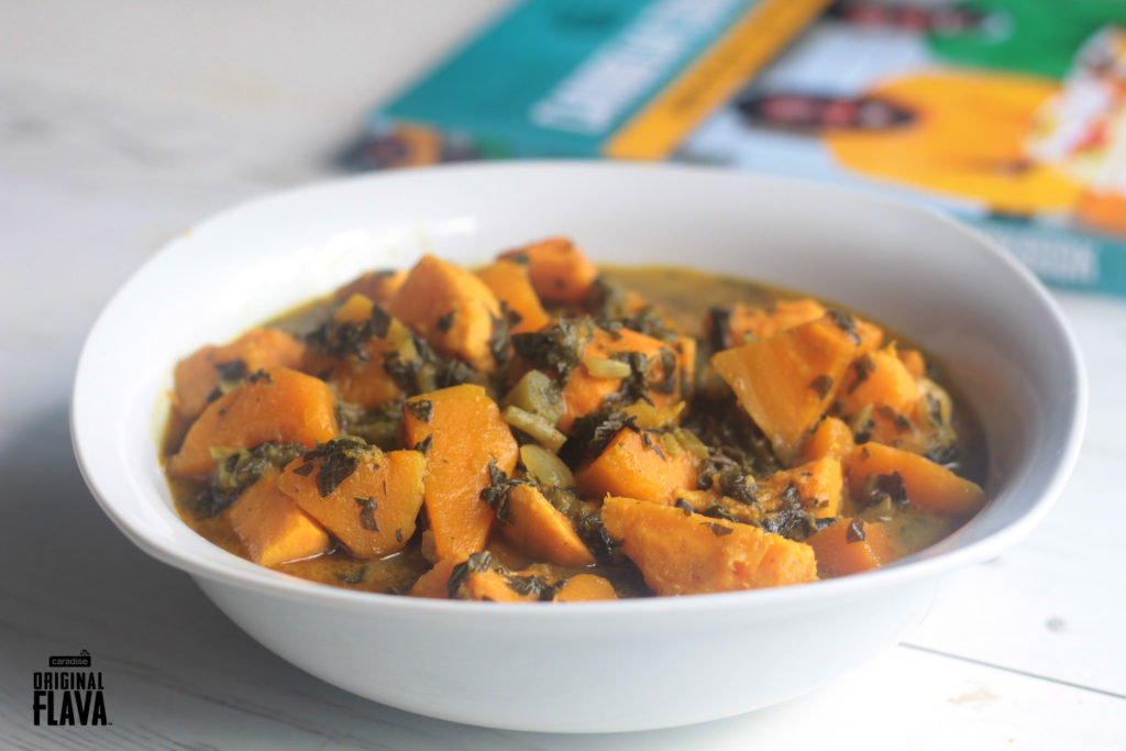 Sweet potato, pumpkin and callaloo curry Original Flava