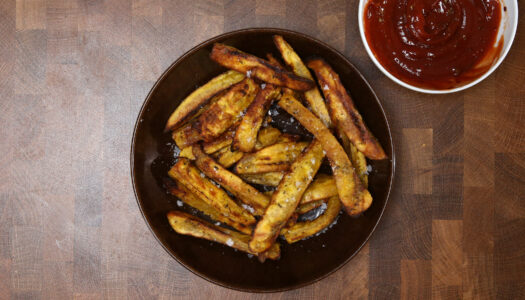 Plantain fries w/ jerk spiced ketchup  (Airfryer)