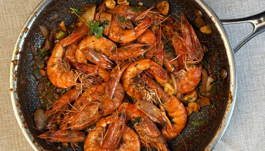 Jamaican Pepper prawns