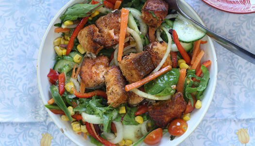 Cajun Salmon Escovitch Salad