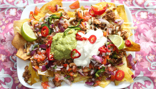 Jerk Chicken Plantain Nachos